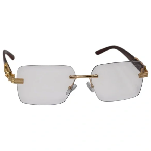 Cartier Oversized Glasses | Gold & Burgundy | Used – Like New | Transitions + BB - Picture 5 of 13